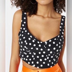 Nasty Gal Pinup Style Polka Dot Top